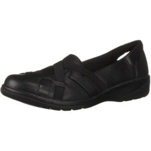 Clarks Cheyn Creek Black Loafers Size 10W NIB